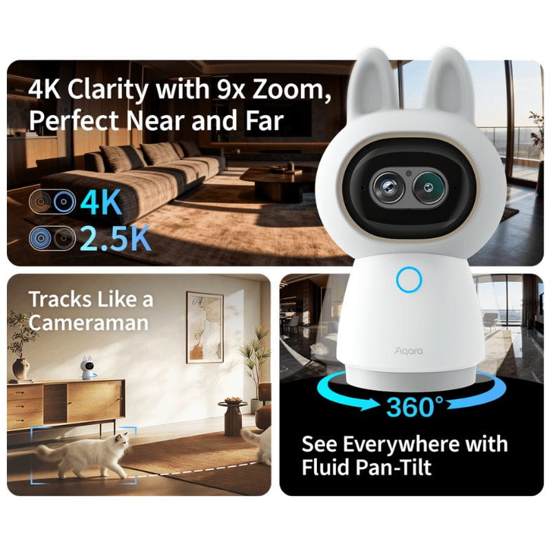 Camera AI Aqara G350 với độ phân giải 4k sắc nét