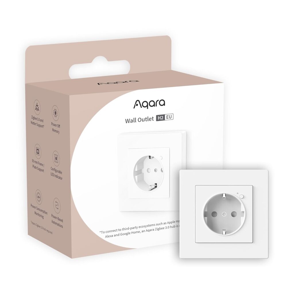 Ổ cắm âm tường Aqara Wall Outlet H2 ( Model EU WP-P01D)