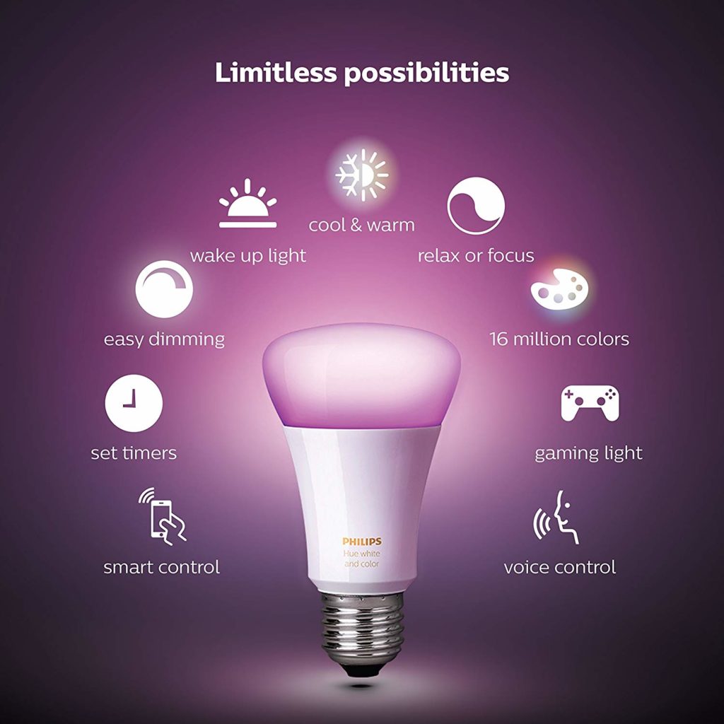 Đèn thông minh Philips Hue White and Color Ambiance E27