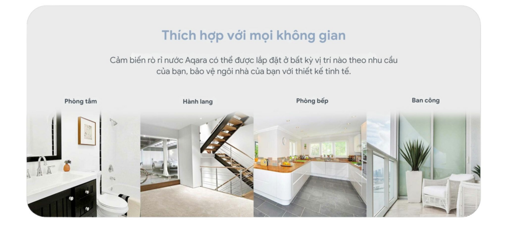 Cảm biến tràn nước Aqara T1 có thể lắp ở bất kỳ đâu