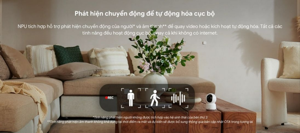 Camera Aqara E1 phát hiện người bằng AI