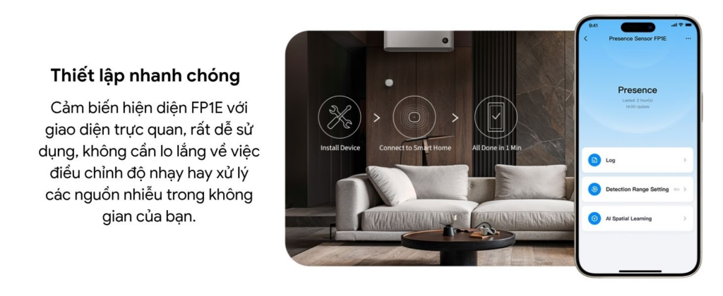 Điểm nổi bật của cảm biến Aqara FP1E